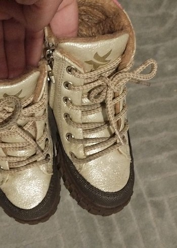 Bej Bağcıklı Kız Çocuk Kauçuk Bot - Görsel 3