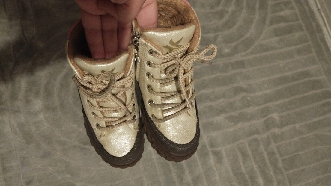 Bej Bağcıklı Kız Çocuk Kauçuk Bot - Görsel 3