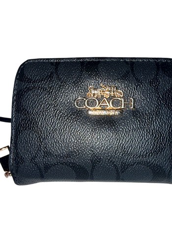 Coach Siyah Monogramli Sik Cuzdan