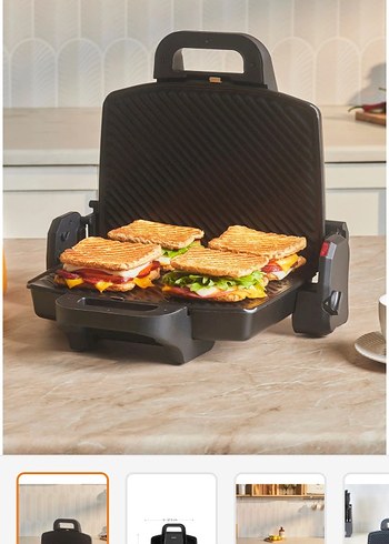 Siyah Tost Makinesi 37,5x31x13,5 cm - Görsel 2