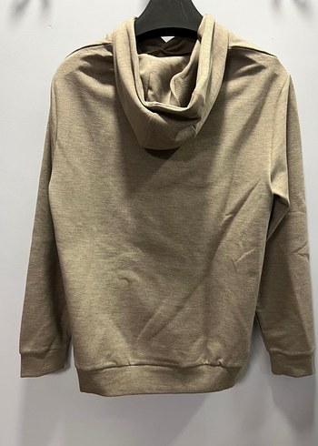 Bej Kapüşonlu sweatshirt - Görsel 2