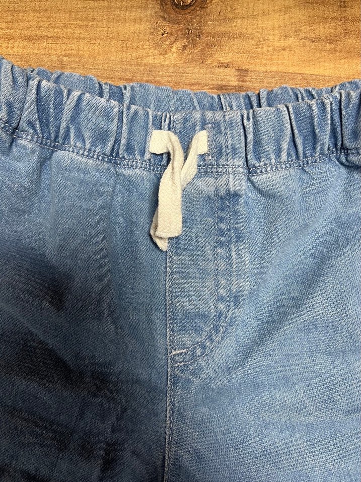 Kızlar için Mavi Denim Rahat Şort - Görsel 4