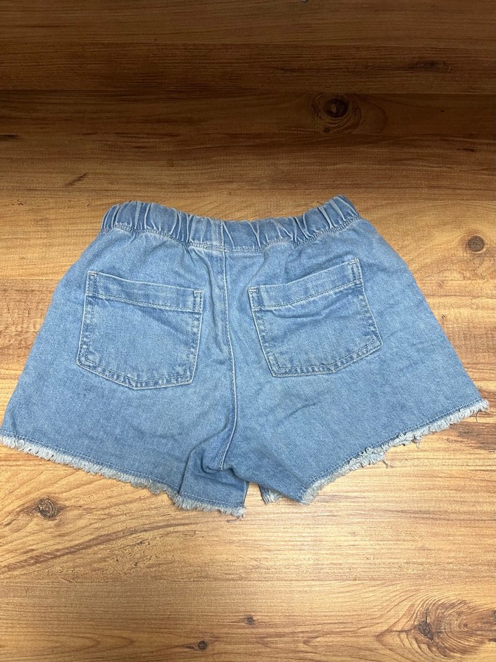 Kızlar için Mavi Denim Rahat Şort - Görsel 2