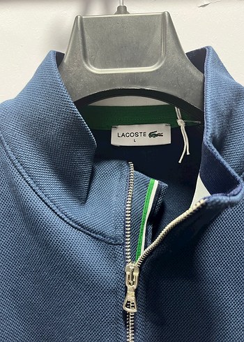 Lacoste Mavi Fermuarlı Erkek Sweatshirt - Görsel 2