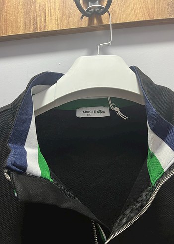 Lacoste Siyah Fermuarlı Sweatshirt - Görsel 3