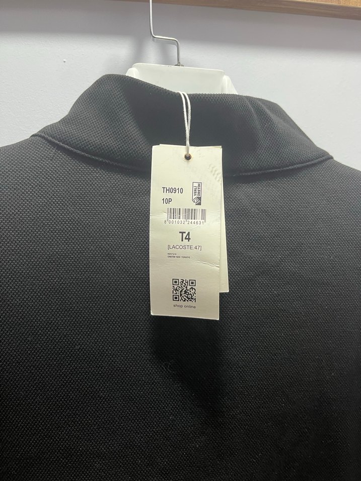 Lacoste Siyah Fermuarlı Sweatshirt - Görsel 5