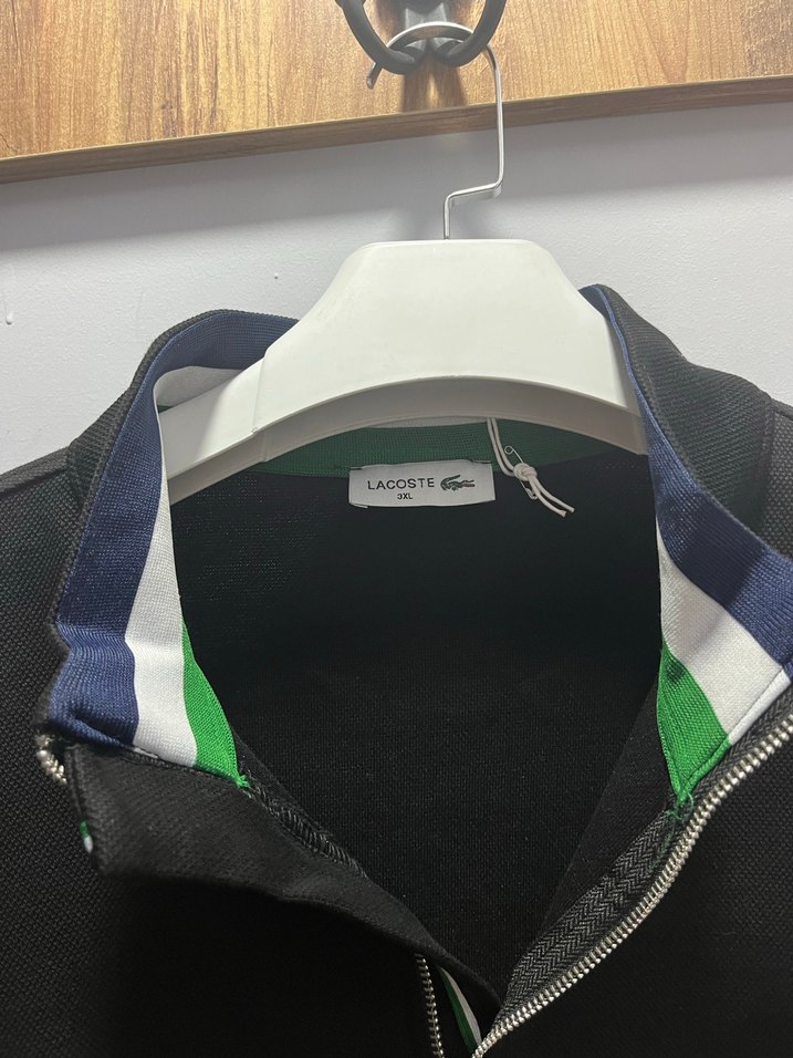 Lacoste Siyah Fermuarlı Sweatshirt - Görsel 3