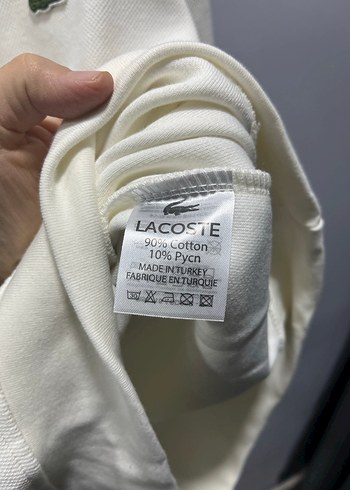 Beyaz Yarım Fermuarlı Erkek Sweatshirt - Görsel 4