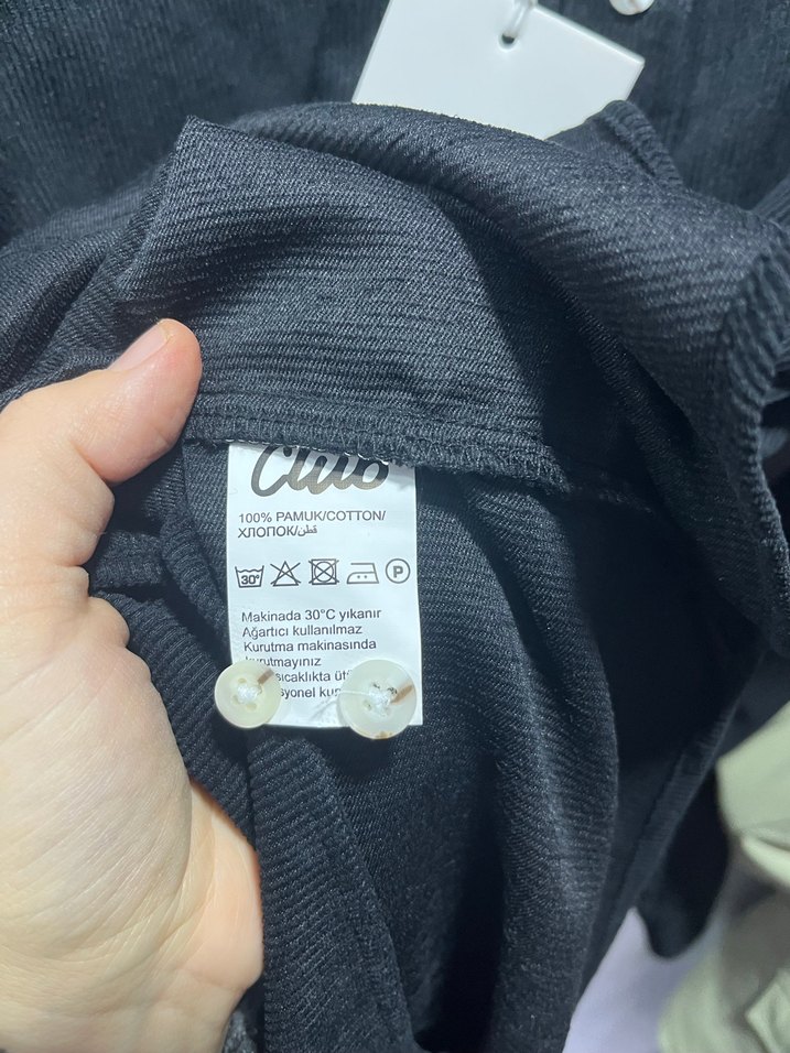 Siyah Kadife  Erkek Gömlek Uzun Kollu - Görsel 4