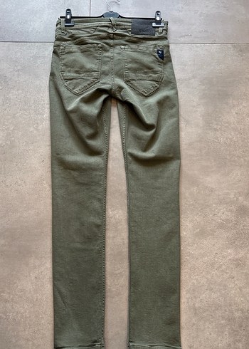 Erkek Haki Regular Fit Denim Pantolon - Görsel 4