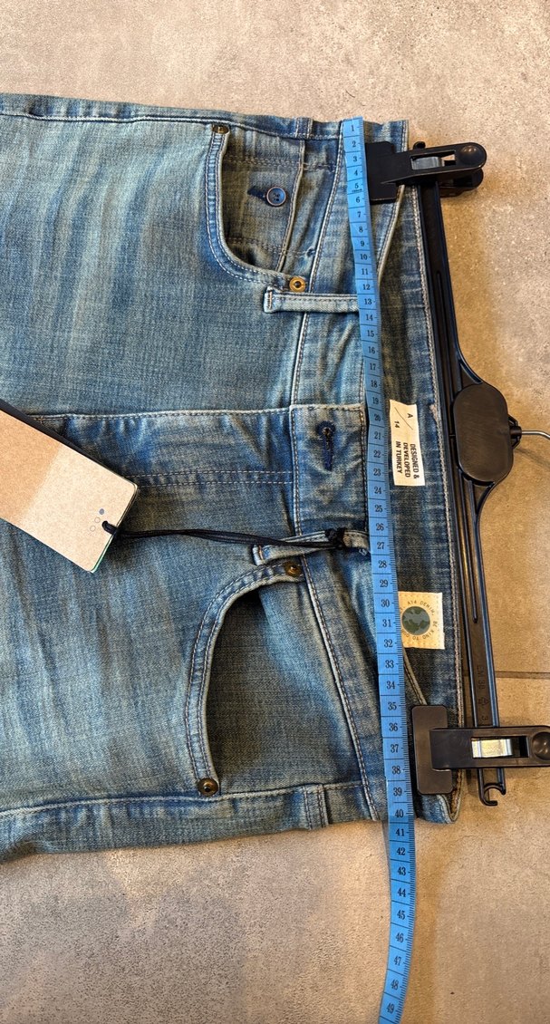 Erkek Regular Fit Mavi Denim Pantolon - Görsel 2