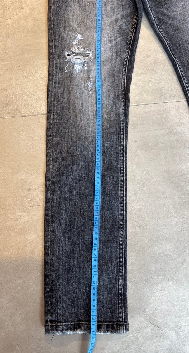 Gri Baskılı Erkek Denim Pantolon - Görsel 3