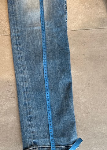 Erkek Mavi Denim Regular Fit Jean - Görsel 3