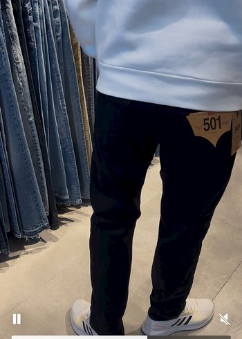 Erkek siyah  Regular Fit Spor Kot Pantolon - Görsel 2