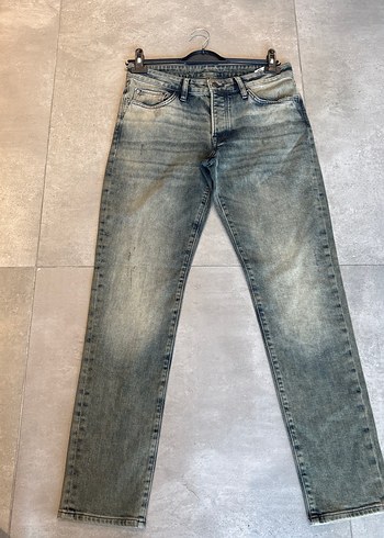 Erkek Gri Batik Desenli Kot Pantolon - Görsel 3