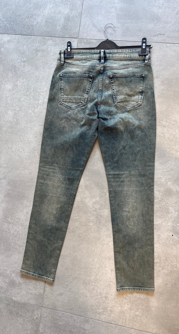 Erkek Gri Batik Desenli Kot Pantolon - Görsel 4