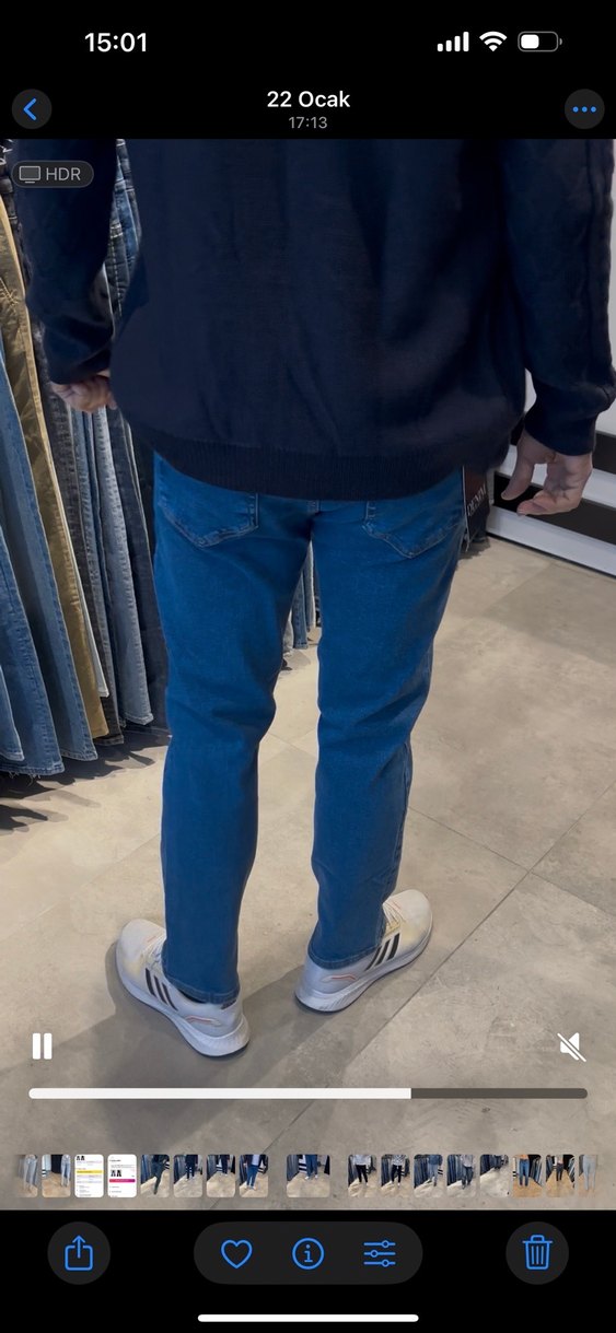 Kaliteli likralı erkek kot pantolon - Görsel 2