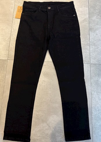 Erkek siyah Regular Fit Denim Pantolon - Görsel 5