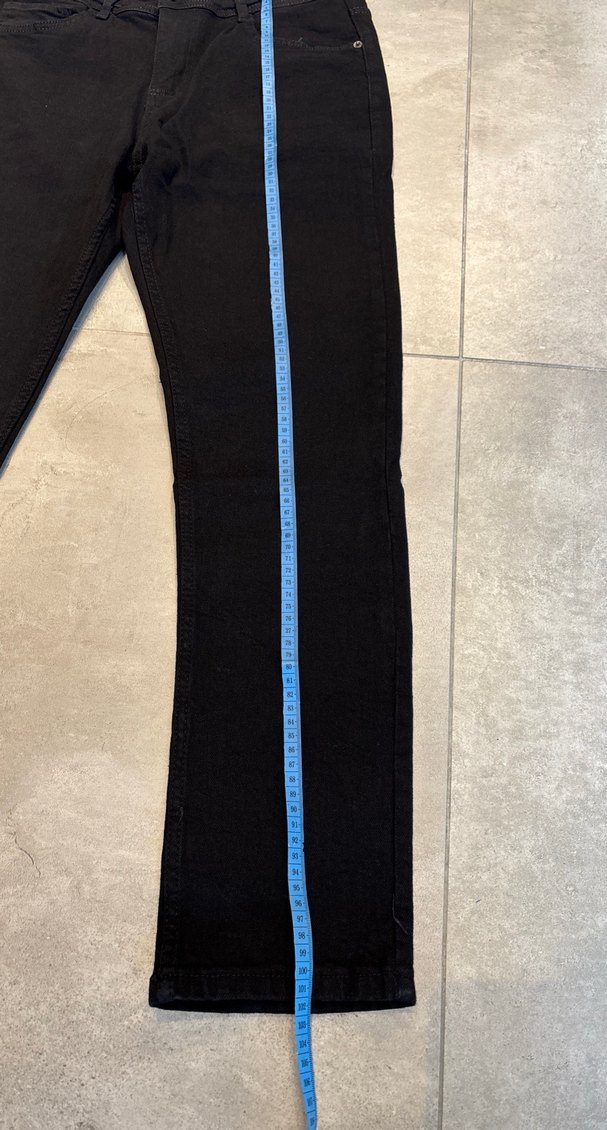 Erkek siyah Regular Fit Denim Pantolon - Görsel 4