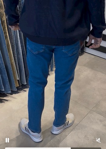 Erkek Mavi Regular Fit Denim Jean - Görsel 2