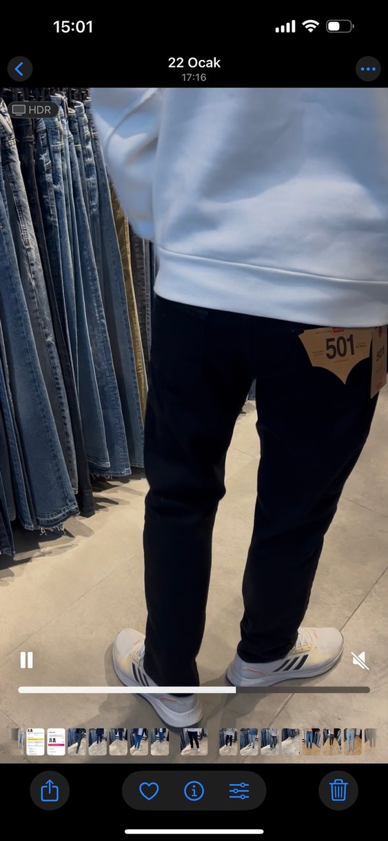 Erkek Regular Fit Siyah Denim Jean - Görsel 2
