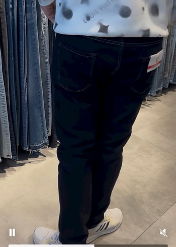 Erkek Siyah Slim Fit Spor Kot Pantolon - Görsel 2