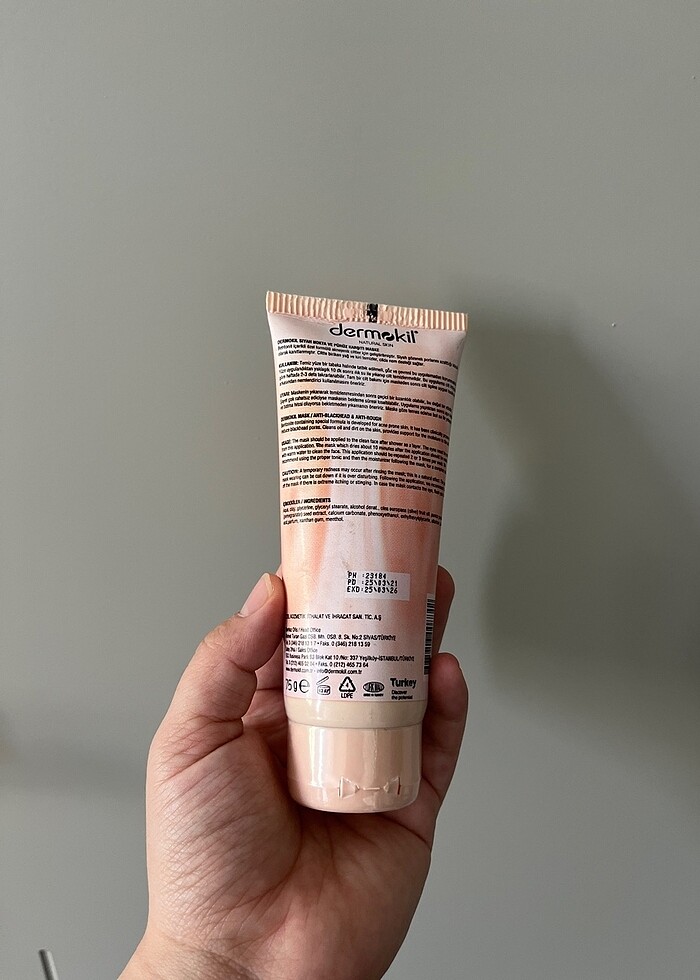 Dermokil siyah nokta karşıtı kil maske - Görsel 2