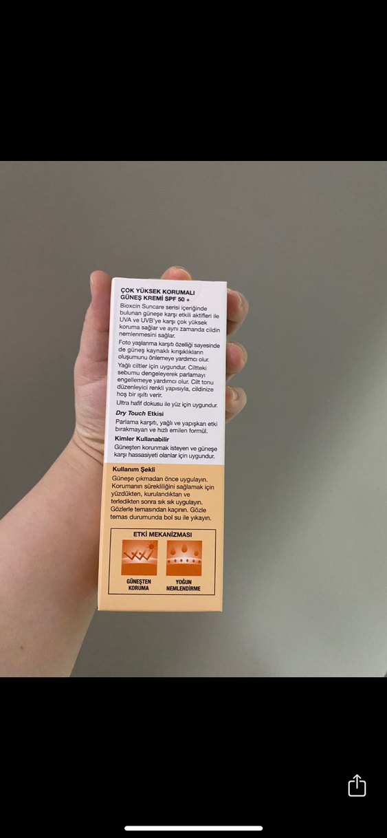 Bioxcin Yüksek Koruma SPF 50+ Güneş Kremi - Görsel 2