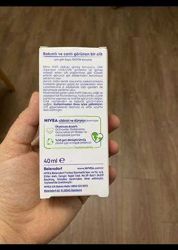 Nivea Sun Yüz İçin SPF 50+ Ultra Hafif Krem - Görsel 2