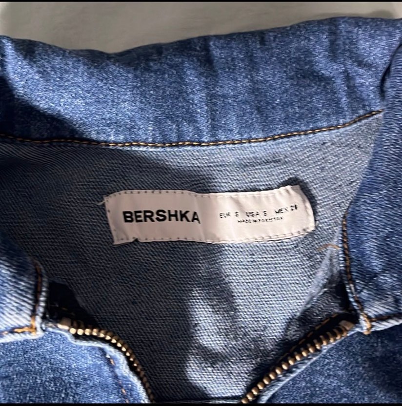 bershka mavi Denim Fermuarlı Kadın Tulum - Görsel 4