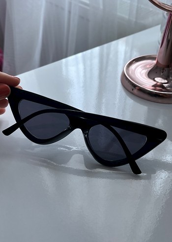 Diğer Siyah Minimalist Gotik Kadın Güneş Gözlüğü