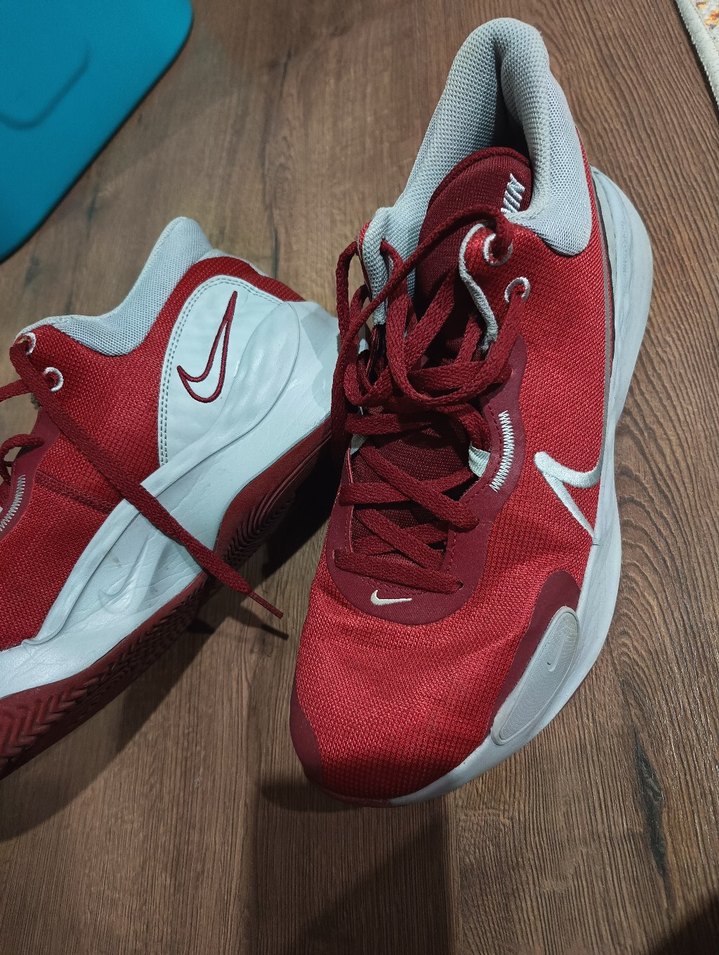 Bordo Gri Nike Basketbol Ayakkabısı - Görsel 3