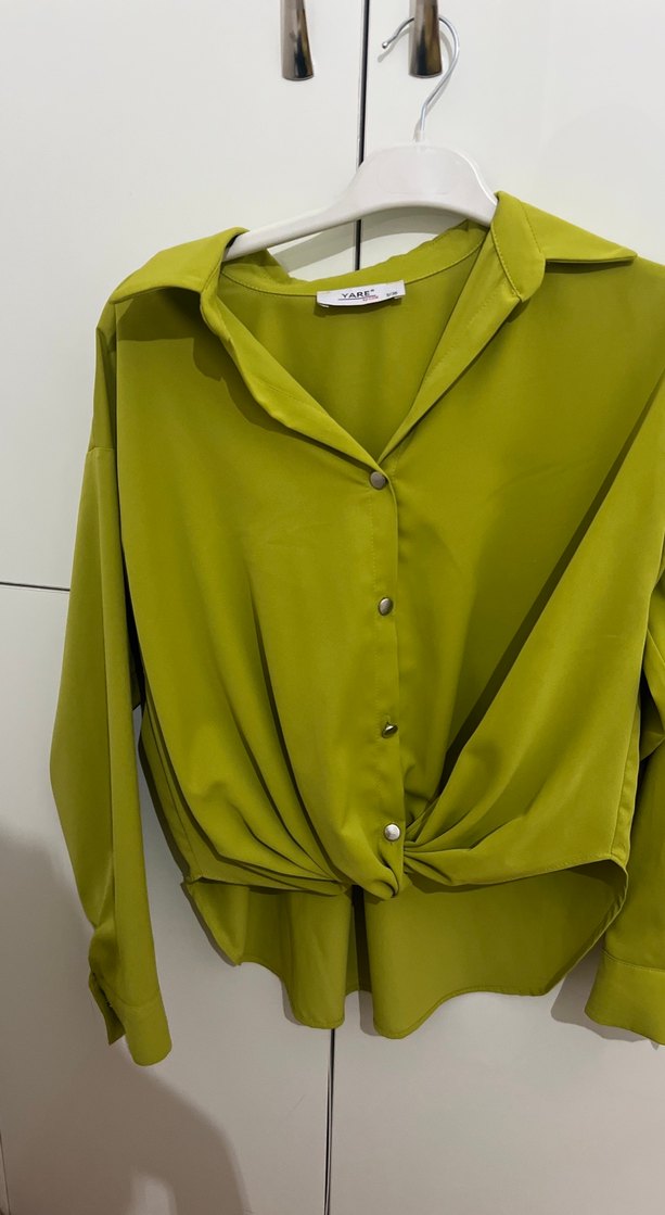 Yağ yeşili gömlek - Görsel 4