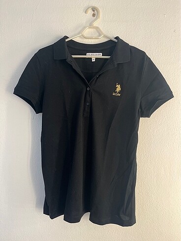 m Beden siyah Renk Uspa Polo yakalı üst