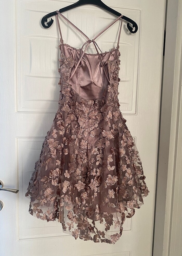 Kısa mezuniyet elbisesi- abiye - Görsel 3