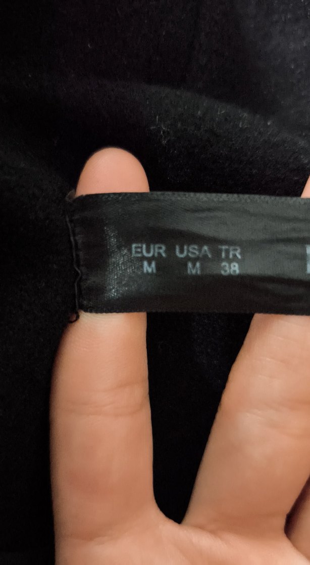 Kadın Siyah uzun kaban - Görsel 5