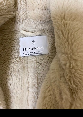 Bej Süet Kadın Ceket, Kürk Detaylı - Görsel 3