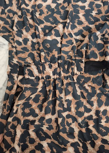 Leopar Desenli Kemerli gömlek - Görsel 7