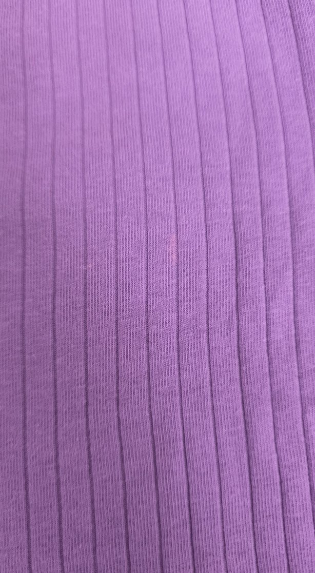 Mor Kısa Kollu Crop Top - Görsel 4