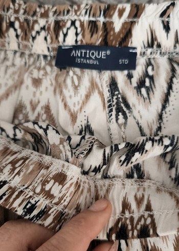 universal Beden desenli kumaş pantolon