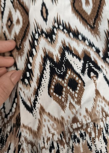 universal Beden kahverengi Renk desenli kumaş pantolon
