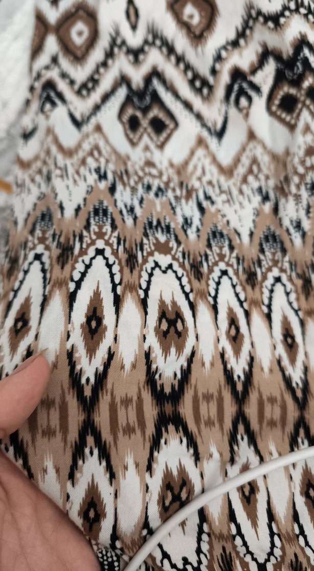 desenli kumaş pantolon - Görsel 2