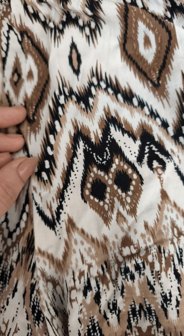 desenli kumaş pantolon - Görsel 4