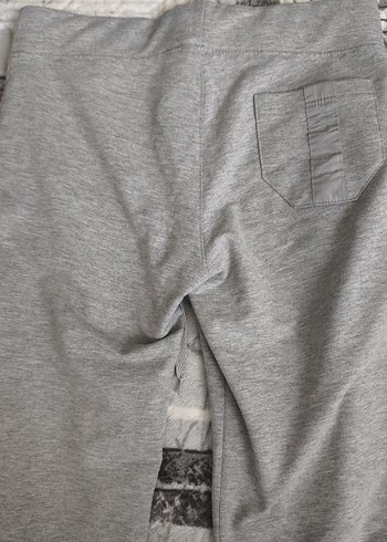 Gri Bol Kesim Kadın Eşofman Altı - Görsel 5