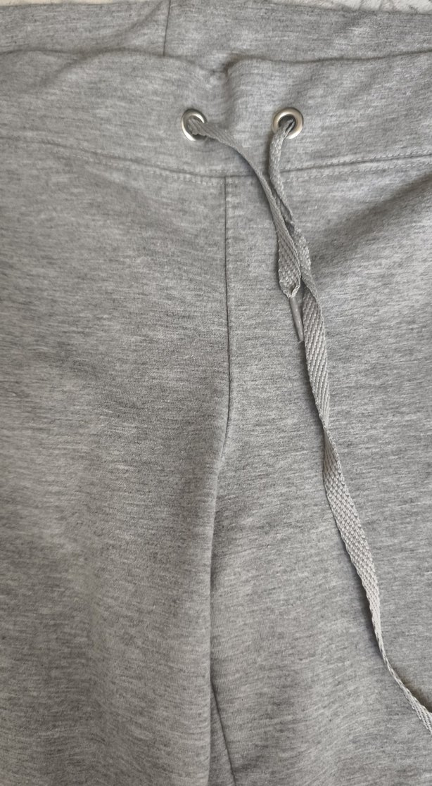 Gri Bol Kesim Kadın Eşofman Altı - Görsel 3