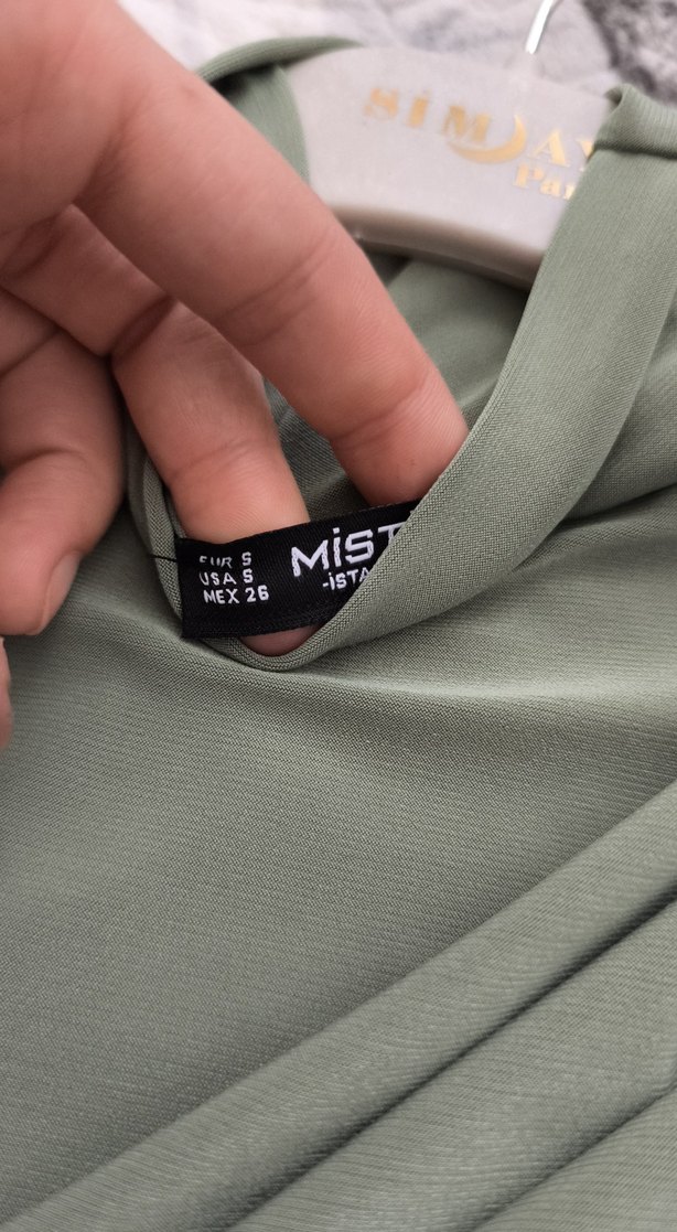 Drapeli Uzun Kollu Yüksek Yaka Kadın Bluz - Görsel 4