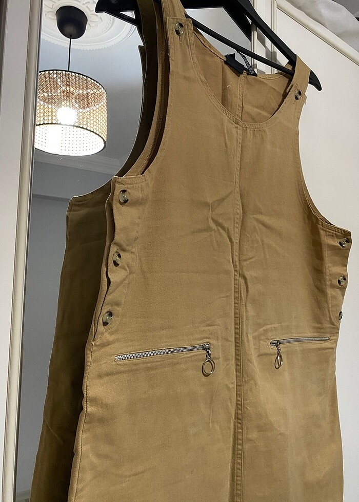 Kısa Salopet Elbise - Görsel 4