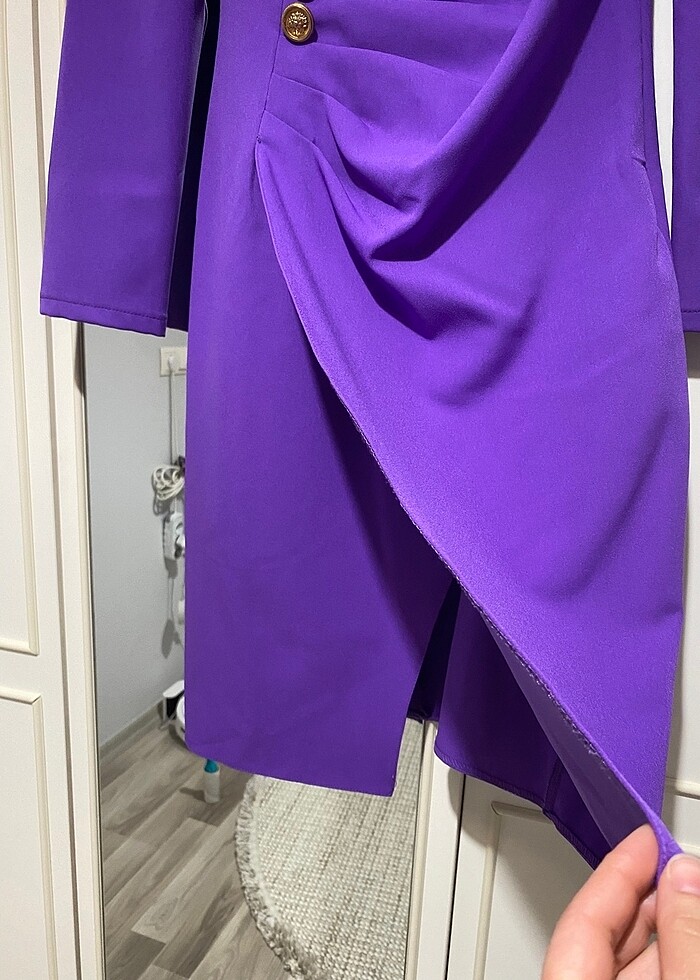 Mor Şık Elbise - Görsel 5