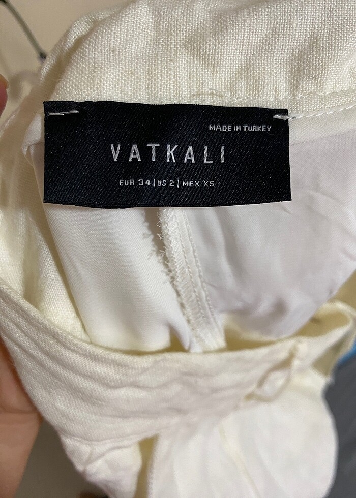 Keten Palazzo Pantolon - Görsel 2