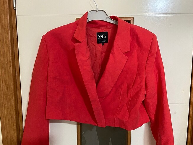 Zara Keten Kısa Ceket